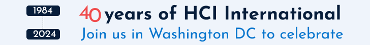 40 years of HCI International. Join us in Washington DC to celebrate